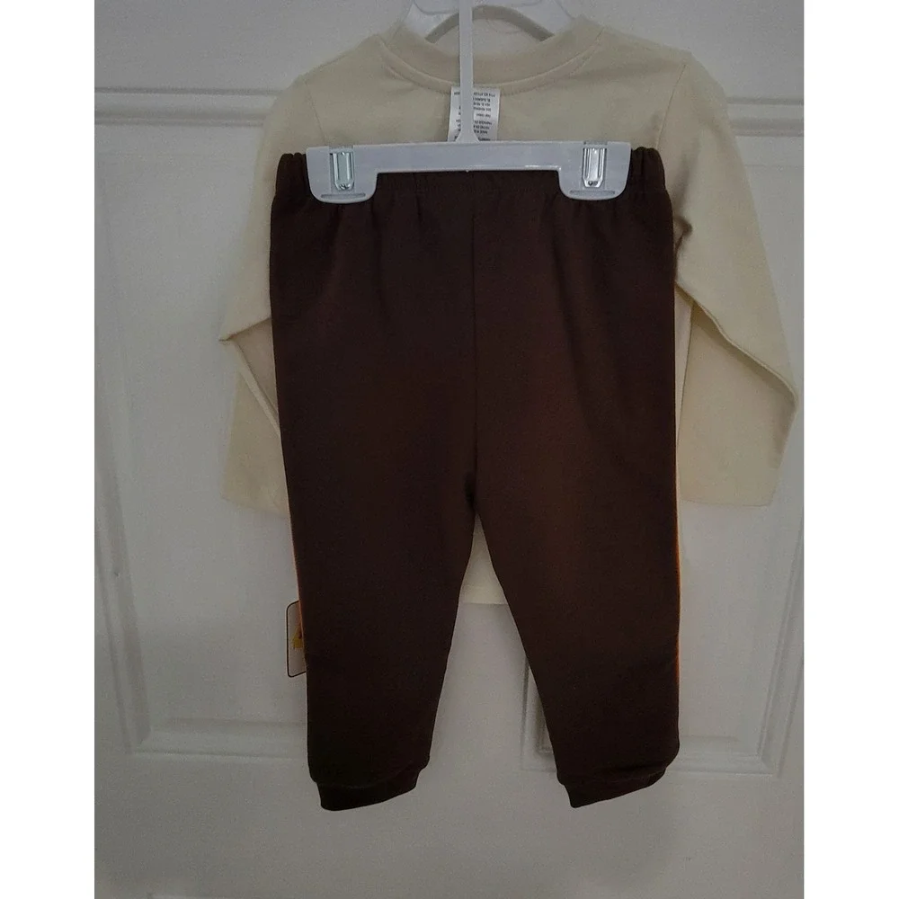 Magical Kids Boys Set 2-Piece Sweatshirt & Pants Halloween 12M Beige And Brown N
